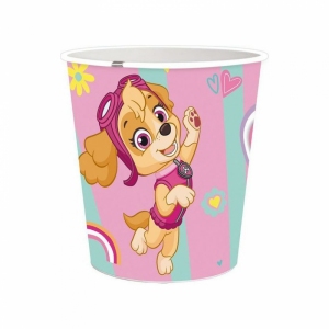 Odpadkový koš Tlapková patrola 5 l růžový