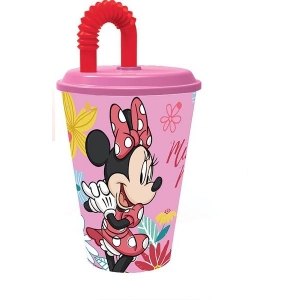 Kelímek s brčkem Minnie, 430 ml