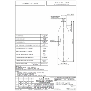 Bombičky sifonové KAYSER 10 ks - jednorázové