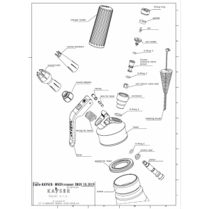 Šlehačková láhev Kayser INOX 1.0 l