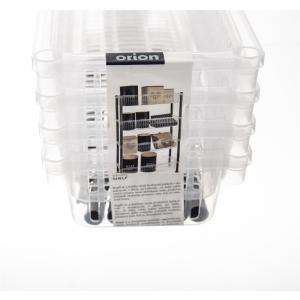 Regál UH 4 patra Slim transparent