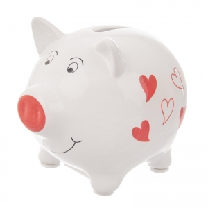 Pokladnička ker. prasátko SRDCE