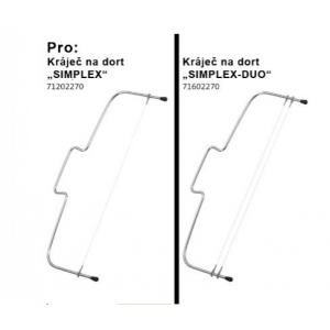 Struna náhradní pro kráječe na dorty SIMPLEX / 2 ks
