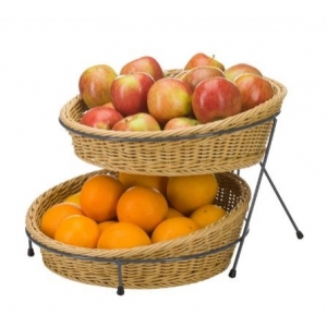 Stojan drátěný pro 2 kulaté koše ø 34,5 cm bez košíků