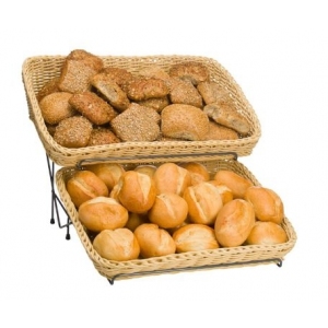 Stojan drátěný pro 2 hranaté koše 39 x 60 x 24,5 cm bez košíků