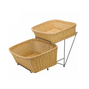 Stojan drátěný pro 2 hranaté koše 25 x 49 x 28 cm bez košíků