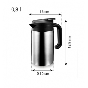 Termoska s dávkovacím uzávěrem CONSTANT 0,8 l, nerez