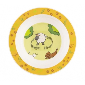 Hluboký dětský talíř farma ¤ 16 cm