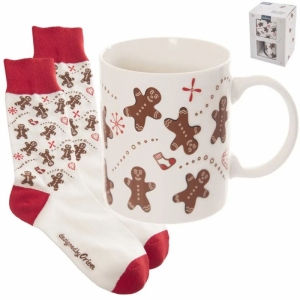 Hrnek ker. PERNÍČEK 0,35 l+ponožky pánské