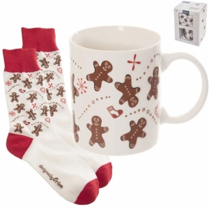 Hrnek ker. PERNÍČEK 0,35 l+ponožky dámské
