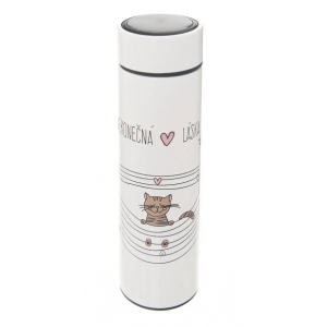 Termoska nerez NEKONEČNÁ LÁSKA kočka 0,4 l