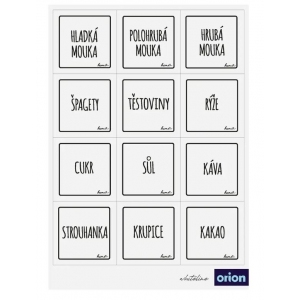 Samolepky na dózy WHITELINE mix 47 bílá CZ