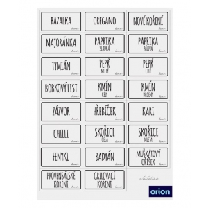 Samolepky na dózy WHITELINE mix 47 bílá CZ