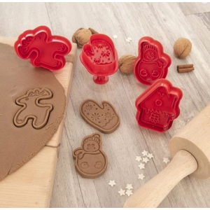 Vykrajovačka s pístem UH/kov Vánoce 4 ks