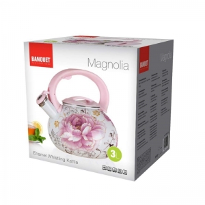 Čajník smaltovaný pískací MAGNOLIA 3 l