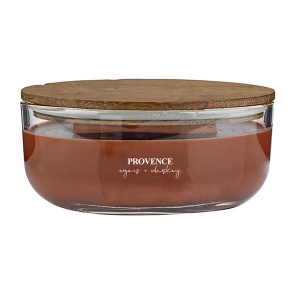 Svíčka WOODEN s dřevěným knotem, Doutníky a whisky 240 g