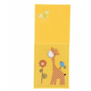 Kapsa na příbory polyester dětská ŽIRAFA