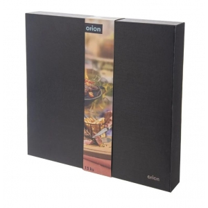 Steak set nůž+vidlička+vidlice nerez/dřevo