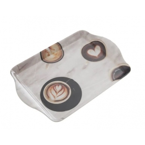 Tác melamin. servírovací káva 21,5x14,5 cm