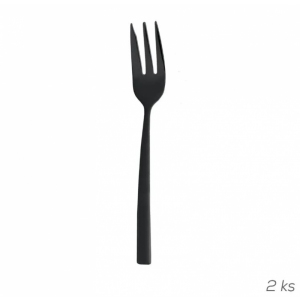 Vidlička nerez dezertní BLACK 2 ks