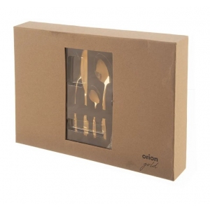 Příbory nerez Gold 24 ks