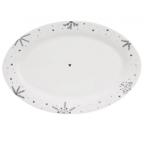 Servírovací talíř VLOČKA 35x23,7 cm