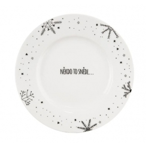 Talíř porcelánový VLOČKA dezertní