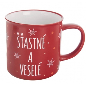 Hrnek ker. VLOČKA Šťastné a veselé 0,51 l