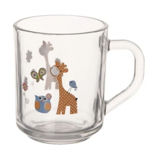 Hrnek sklo ŽIRAFA 0,27 l