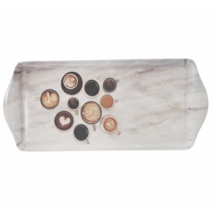 Tác melamin. servírovací káva 39,5x16,5 cm