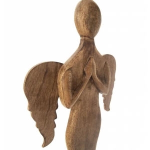 Anděl dřevo MANGO vysoký L