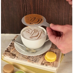 Šablona zdobicí UH na kávu set 6 ks