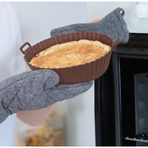 Forma silikon do horkovzdušné fritézy ¤ 20 cm hnědá