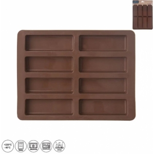 Forma silikon na müsli tyčinky 8 hnědá