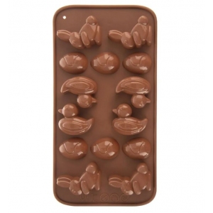 Forma silikon Velikonoce 14 hnědá