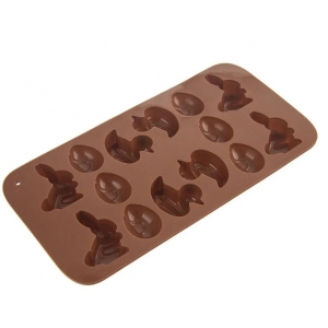 Forma silikon Velikonoce 14 hnědá