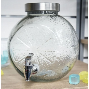 Láhev sklo/kov+kohoutek Citrus 5,4 l