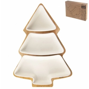 Miska ker.+bambus tác serv. set stromek WHITELINE