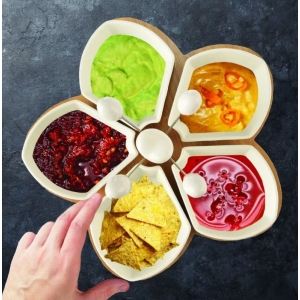 Miska porc.+napich.+bambus tác serv. set WHITELINE