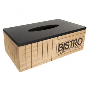 Box dřevo na papírové kapesníky Bistro