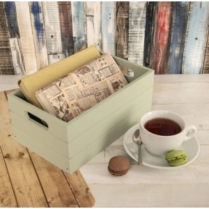 Bedýnka dřevo 26x16x11 cm sv. zelená