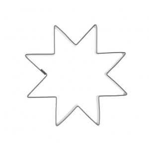 Vykrajovačka nerez hvězda 8 cípů