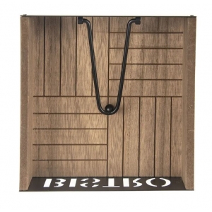 Stojan-držák ubrousky dřevo/kov Bistro