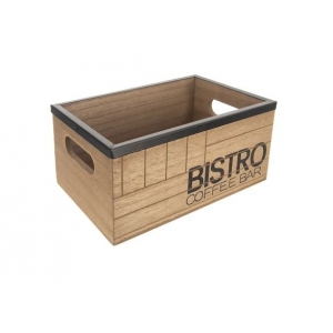 Bedýnka dřevo/kov Bistro 20x13x8,8 cm