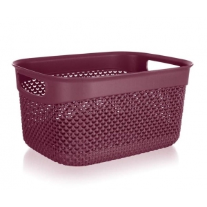 Košík úložný 23 x 17 x 12 cm, 3,3 l, bordó