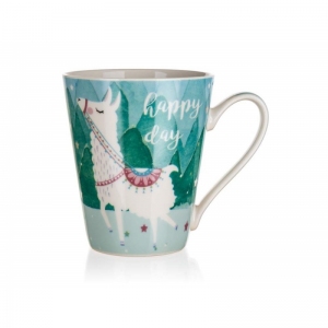 BANQUET Hrnek LAMA 320 ml, zelený