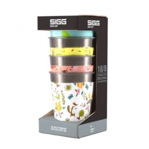 Dětské nerezové hrnky SIGG sada 4 ks