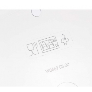 Poklop do mikrovlnnné trouby ACCASA, průměr 26,5 cm, transparentni