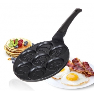 Pánev na 7 lívanců s nepřilnavým povrchem ALIVIA Smile 26 cm