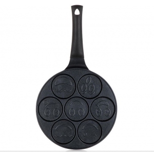 Pánev na 7 lívanců s nepřilnavým povrchem ALIVIA Smile 26 cm